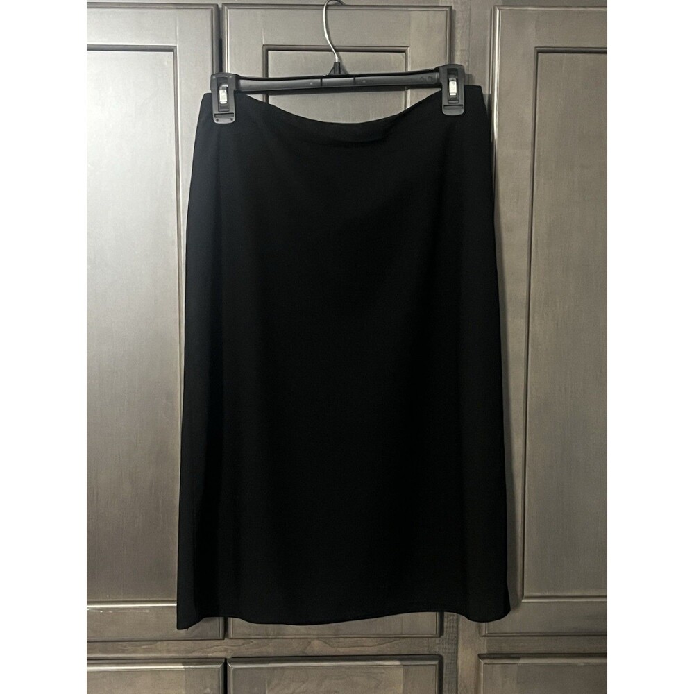 Banana Republic Wool Stretch A-Line Skirt Women’s Sz 4 Black Lined Career VTG
